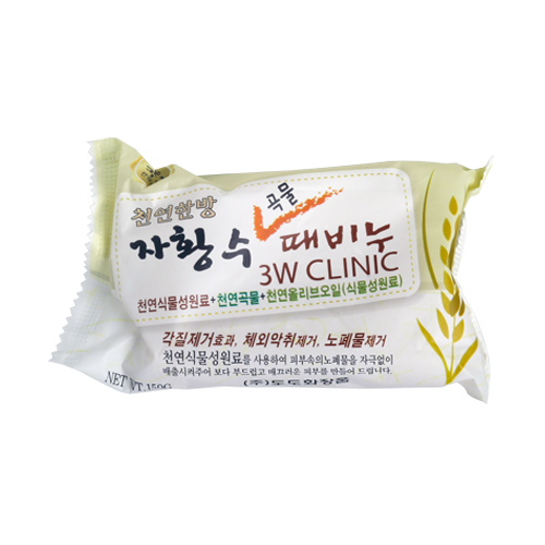 3W CLINIC Мыло кусковое ЗЛАКИ Dirt Soap Grain, 150 гр.