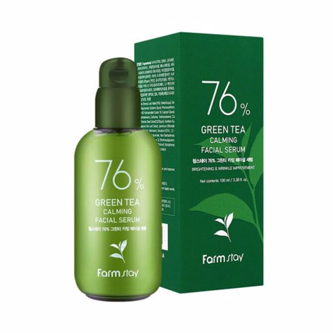 FarmStay Сыворотка успокаивающая с зелёным чаем76% Green Tea Calming Facial Serum