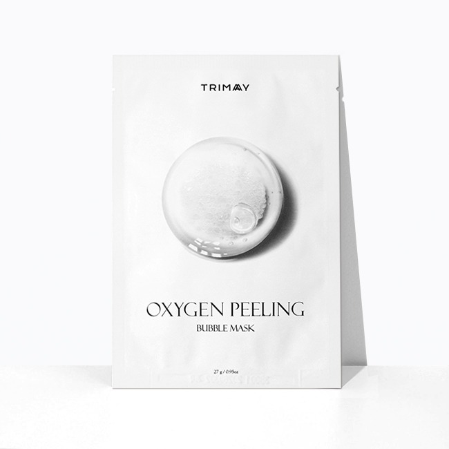 TRIMAY Тканевая очищающая кислородная маска для лица  Oxygen Peeling Bubble Mask, 27 мл