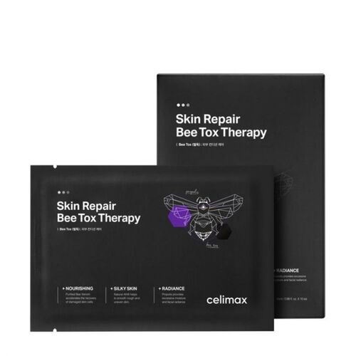 CELIMAX Маска тканевая с пчелиным ядом - Skin repair bee tox therapy mask, 27мл