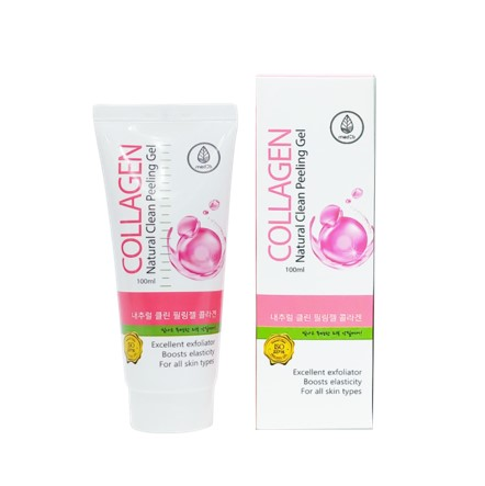 MED B Пилинг гель для лица натуральный КОЛЛАГЕН Natural Clean Peeling Gel Collagen, 100 мл