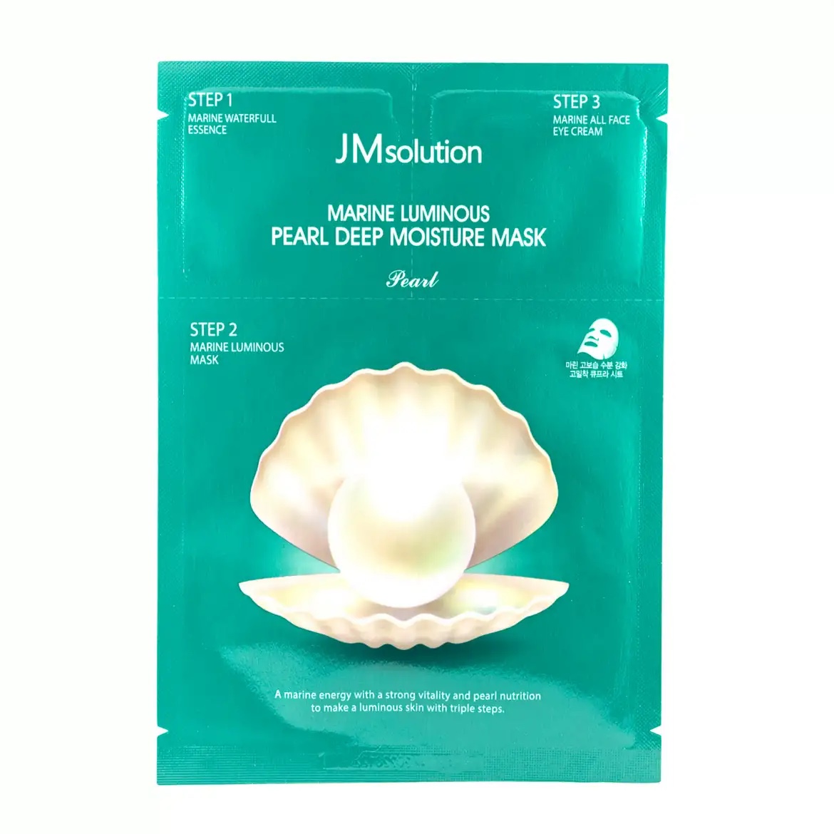 JMsolution Гидрогелевая маска с экстрактом жемчуга Marine Luminous Pearl Hydrogel Mask Pearl