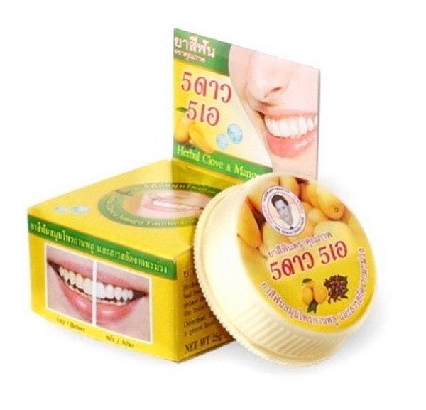 5 STAR COSMETIC Травяная отбеливающая зубная паста Ананас