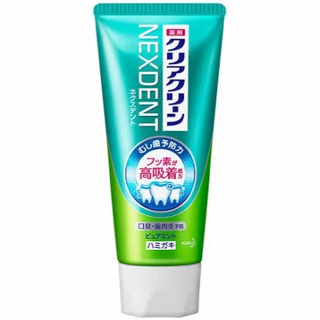 KAO Паста зубная с микрогранулами и фтором мятная - Clear clean nexdent pure mint, 120г