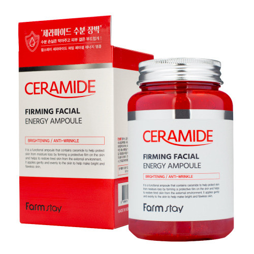 FarmStay Многофункциональная сыворотка ампульная с керамидами Ceramide Firming Facial Energy Ampoule, 250 мл