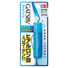 Mandom Мужской увлажняющий стик для губ с УФ-защитой Gatsby Water in Lip (SPF 16), 5 г