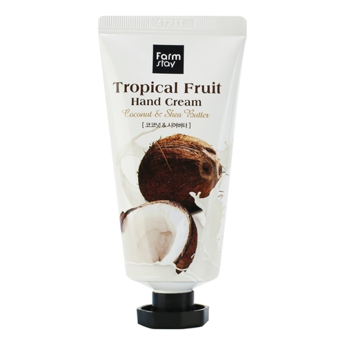 FarmStay Питательный крем для рук с маслом ши с кокосом Tropical Fruit Hand Cream
