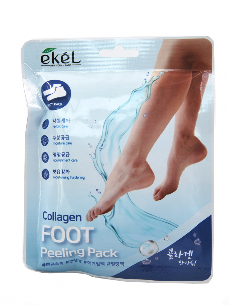 EKEL Пилинг носочки с коллагеном Collagen foot peeling pack