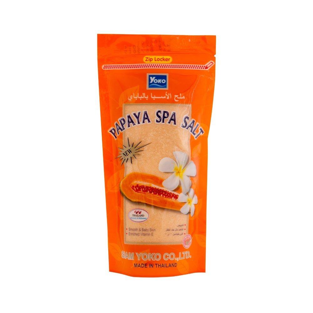YOKO Скраб для тела солевой ПАПАЙЯ Yoko Siam Papaya Spa Salt, 300г