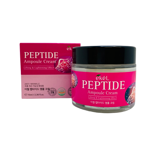 EKEL Крем для лица ампульный с пептидами Peptide Ampule Cream, 70ml