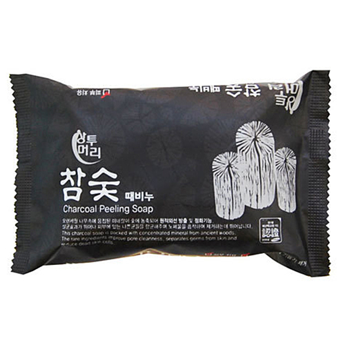 JUNO Мыло отшелушивающие с углем - Peeling soap charcoal, 150г