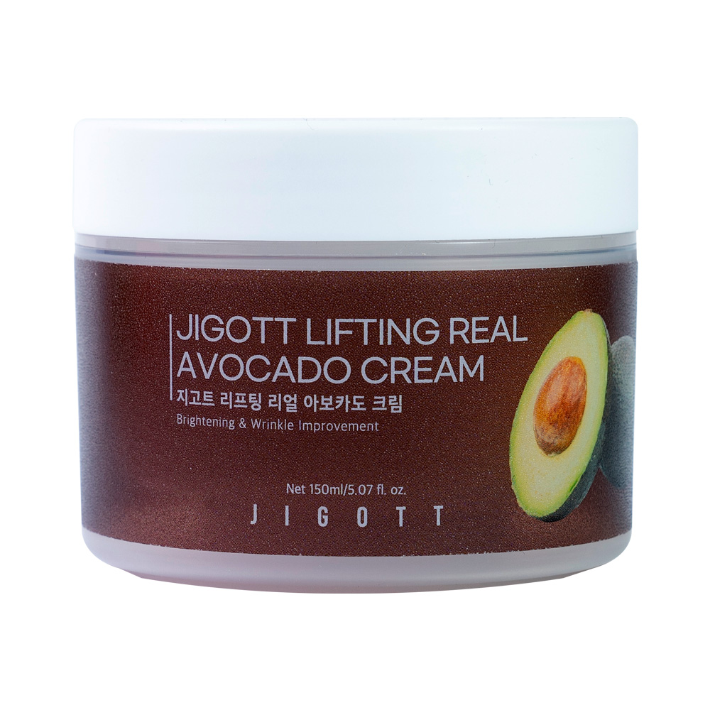 JIGOTT Крем для лица на основе масла авокадо Lifting real avocado cream, 150мл