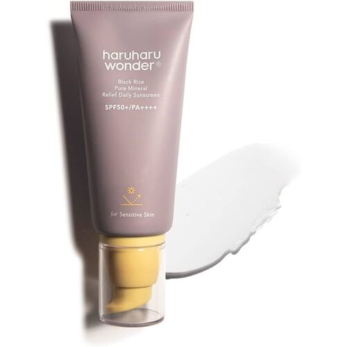 Haruharu Крем солнцезащитный минеральный с рисом - Wonder black rice pure mineral SPF50+PA++++, 50мл