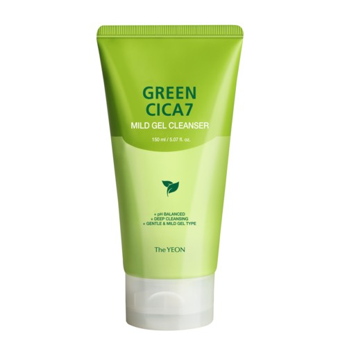 TheYEON Гель для умывания мягкий с центеллой - Green cica-7 mild gel cleanser, 150мл