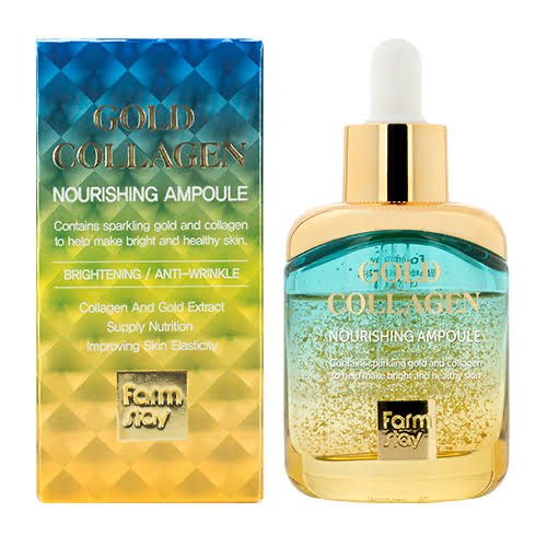 FarmStay Сыворотка питательная с золотом и коллагеном Gold Collagen Nourishing Ampoule