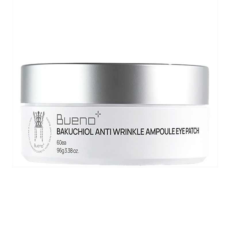 BUENO Подтягивающие патчи увеличенного размера с бакучиолом и ретинолом Bakuchiol Anti Wrinkle Ampoule Eye Patch 96g, 60шт
