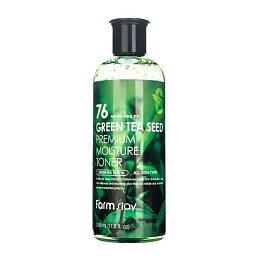 FarmStay Тонер успокаивающий с семенами зеленого чая Green Tea Seed Premium Moisture Toner, 350мл