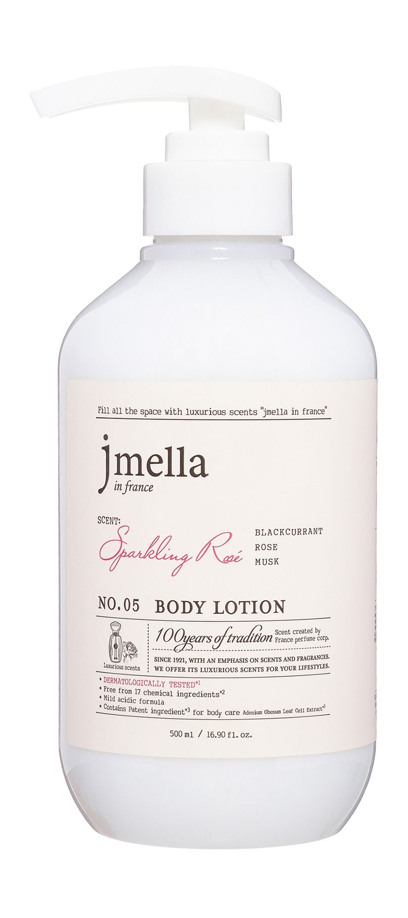 JMELLA  Парфюмированный лосьон для тела In France Sparkling Rose Body Lotion, 500 мл