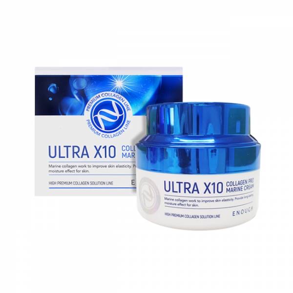 ENOUGH Крем для лица с коллагеном Ultra X10 Collagen Pro Marine Cream