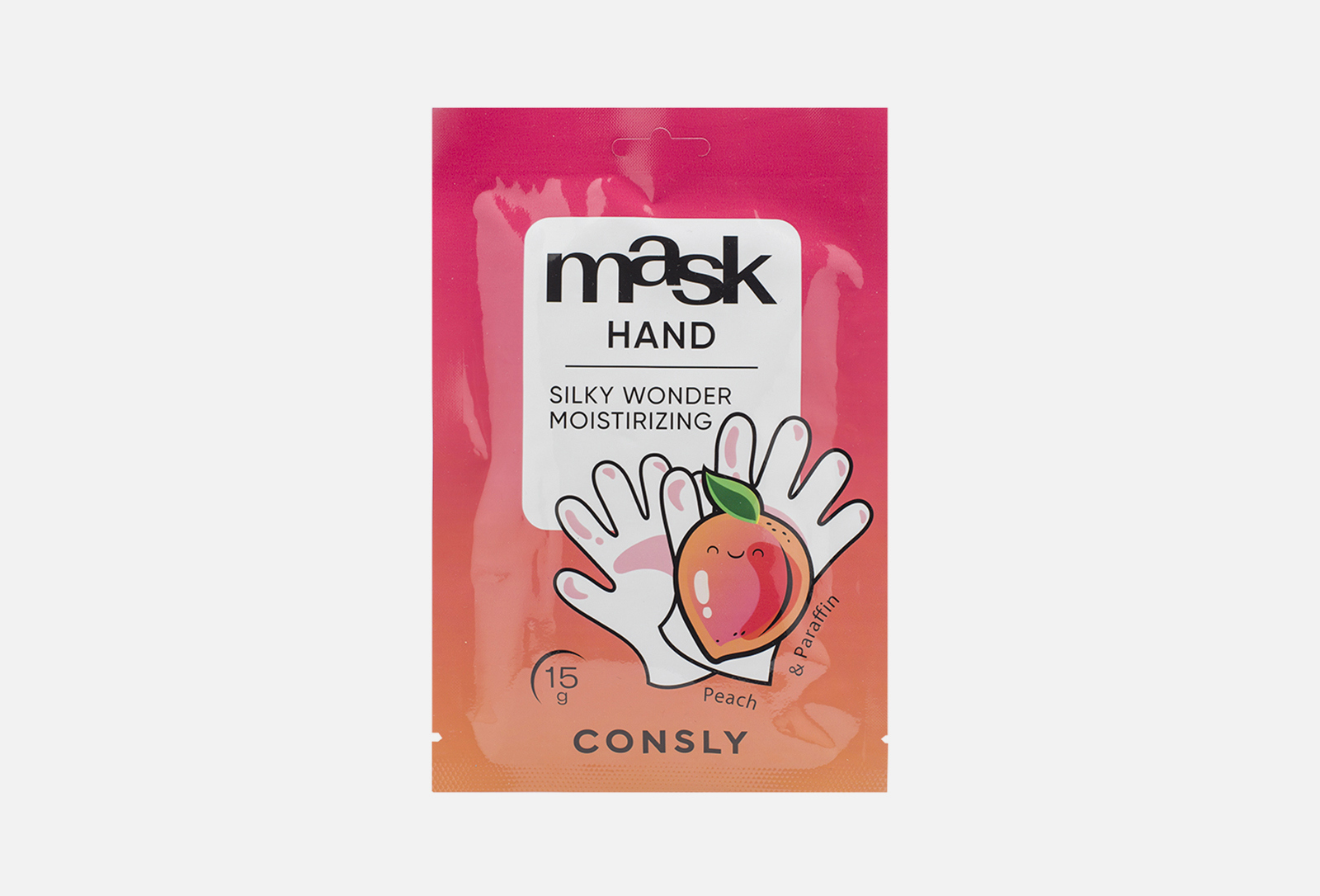 Consly Парафин-маска для рук с экстрактом персика в виде перчаток Silky Wonder Peach and Paraffin Moisturizing Hand Mask (15 гр)