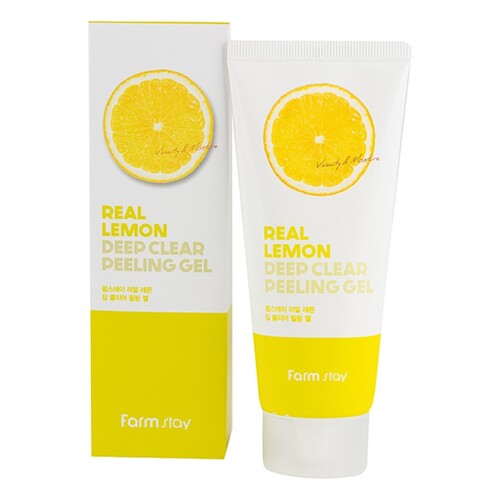 FarmStay Гель-пилинг с экстрактом лимона Real Lemon Deep Clear Peeling Gel