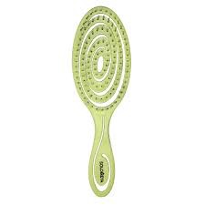 SOLOMEYA Расческа био для волос подвижная ЗЕЛЕНАЯ Solomeya Detangling bio hair brush Green, 1 шт.
