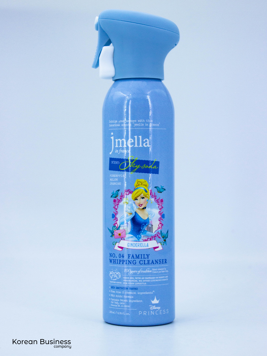 Jmella Пенка для душа IN FRANCE DISNEY SKY SODA FAMILY WHIPPING CLEANSER DISNEY CINDERELLA, 200 МЛ