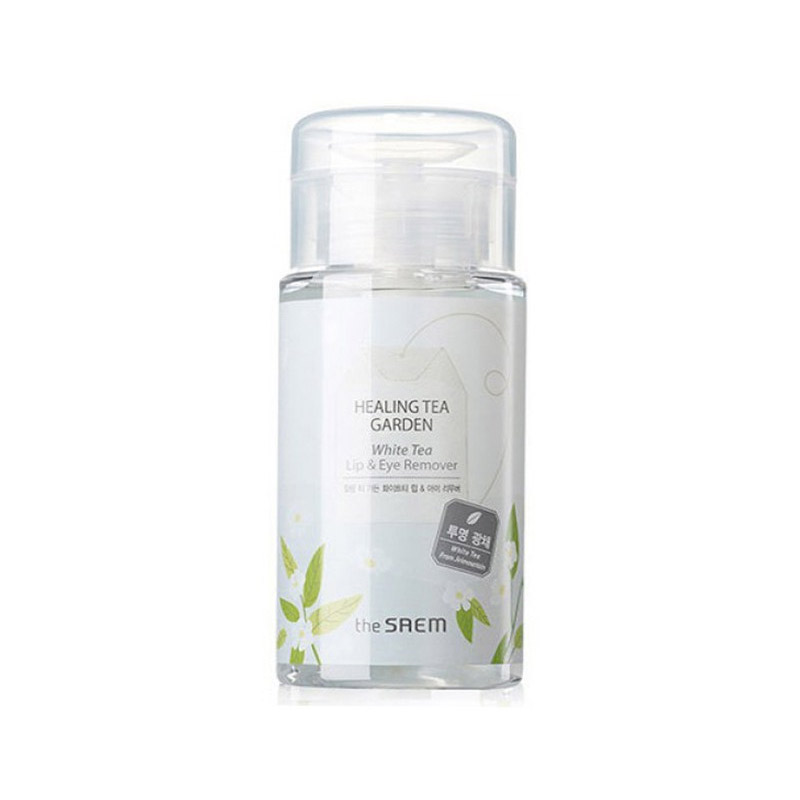 THE SAEM Жидкость для снятия макияжа с глаз и губ Healing Tea Garden White Tea Lip & Eyes Remover, 150 мл