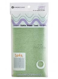 SUNG BO CLEAMY Мочалка для душа Sense Shower Towel,    1 шт (28 см х 95 см)