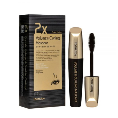 FarmStay Тушь для ресниц Двойной объем 2X Volume & Curling Mascara