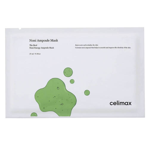 CELIMAX Маска тканевая ампульная с экстрактом нони - Noni energy ampoule mask, 27мл