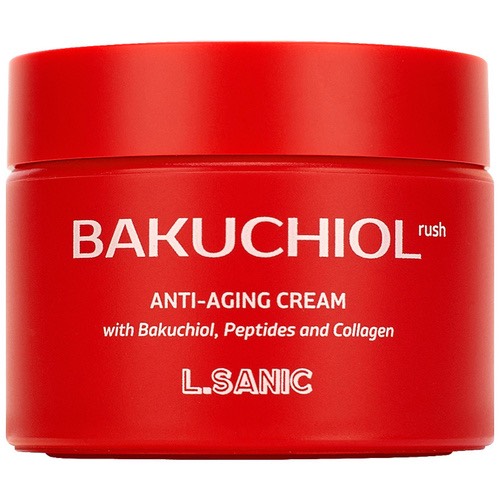 L.Sanic Крем омолаживающий с бакучиолом, пептидами и коллагеном - Bakuchiol rush cream, 50мл