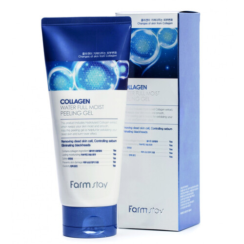 FarmStay Гель-пилинг с коллагеном Collagen Water Full Moist Peeling Gel