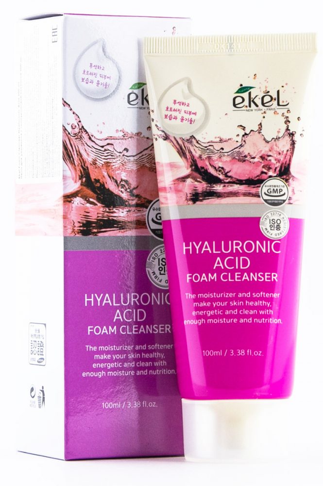 EKEL Пенка для умывания с гиалуроновой кислотой - Hyaluronic acid foam cleanser, 100мл