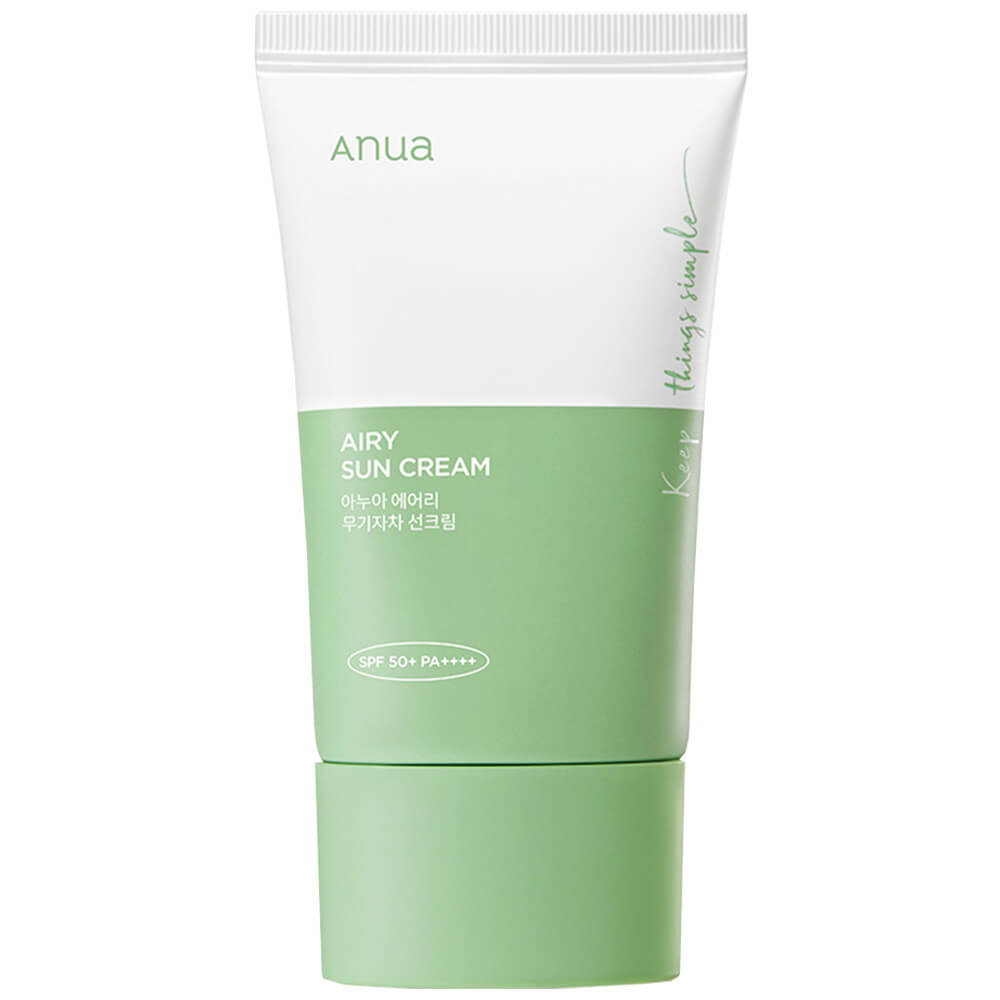 ANUA Лёгкий минеральный солнцезащитный крем Airy Sun Сream SPF50+ PA++++, 50 мл